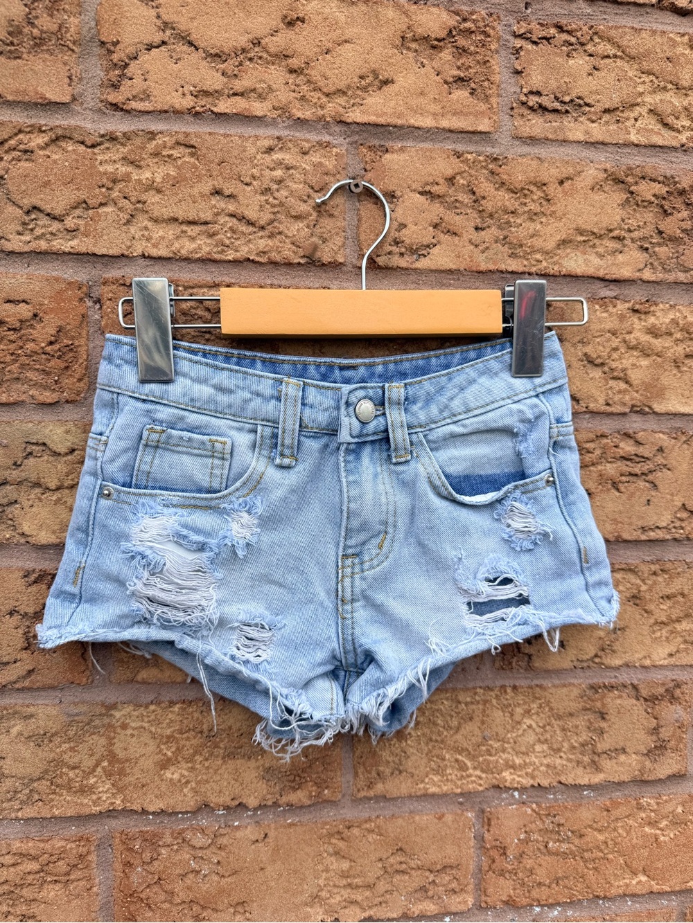 💫4/$25 • SHEIN Light Denim Distressed Jean Shorts